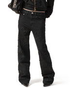 Black Patch Denim