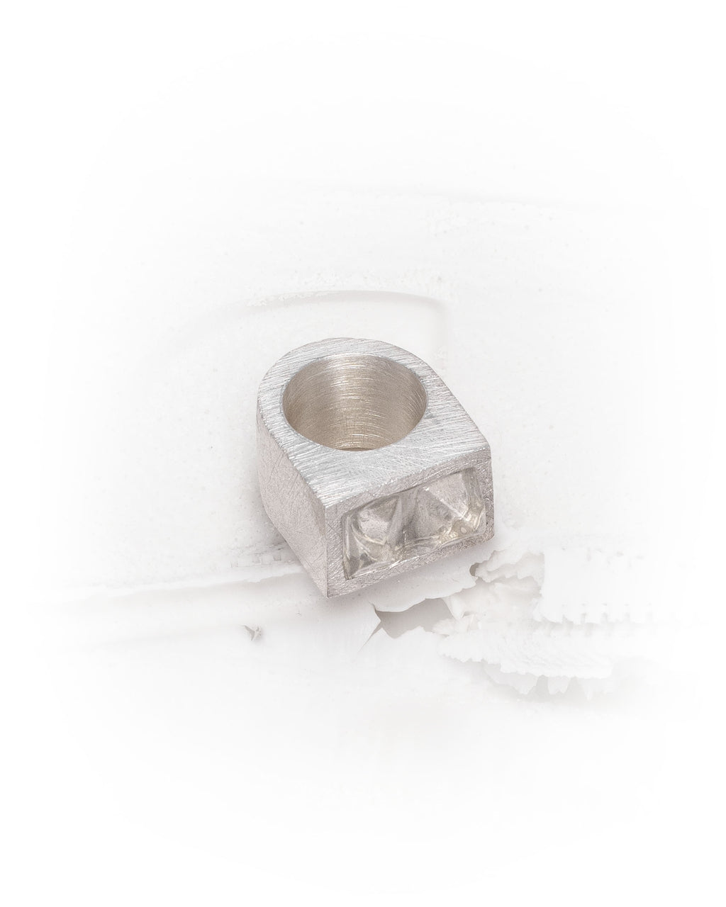 925 Silver Block Ring