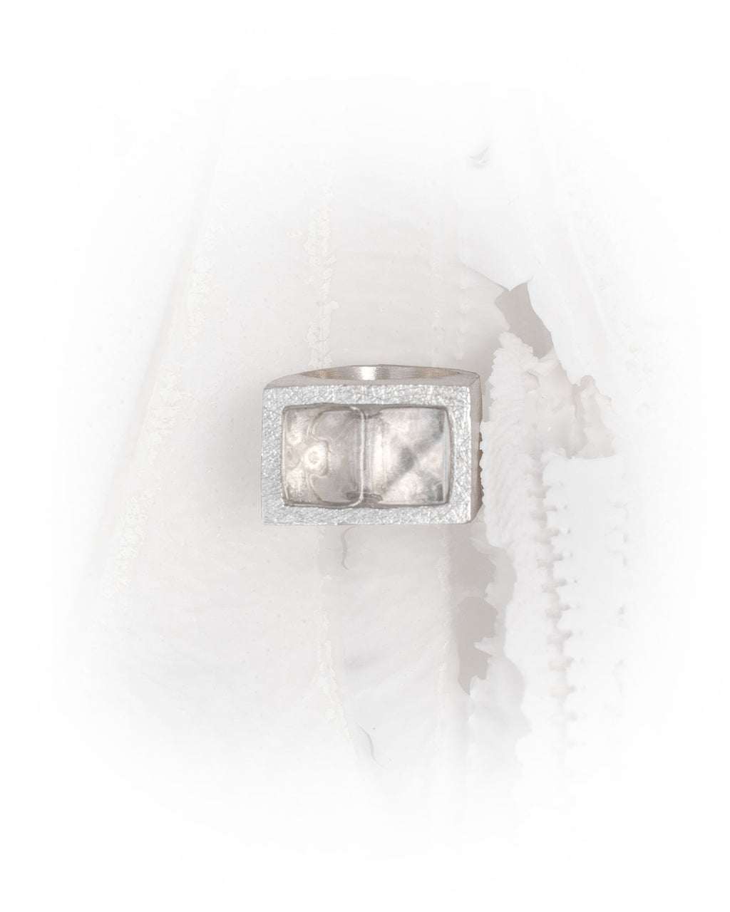 925 Silver Block Ring