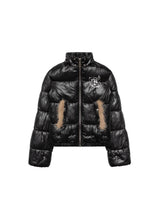 Slim Furry Puffer Jacket