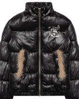 Slim Furry Puffer Jacket