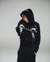 Black Jessica Zip Hoodie